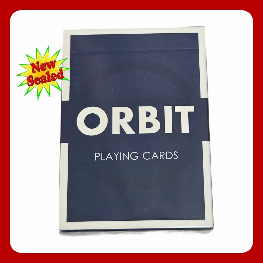 Orbit First Edition V1 Playing Cards Navy Blue Deck Magic Cardistry Rare New